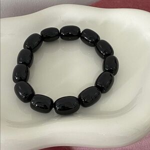 Black Obsidian bead bracelet